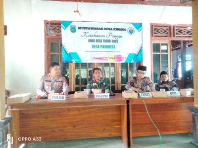 DESA PADURESO TETAPKAN PROGRAM PRIORITAS KETAHANAN PANGAN MELALUI MUSDESUS 2025