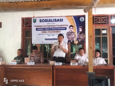 SOSIALISASI PENJARINGAN DAN PENYARINGAN PERANGKAT DESA FORMASI KADUS II DUKUH KEMULAN TAHUN 2025